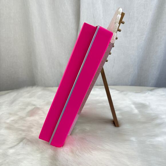 Victoria’s Secret PINK Gift Display Decor Box Silver Holograph Logo Black Bow - Picture 8 of 16